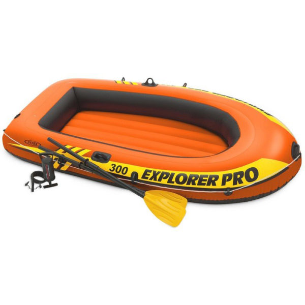 Лодка "Explorer Pro 300" (244х117х36см)+насос+весла 2 шт/упак 58358
